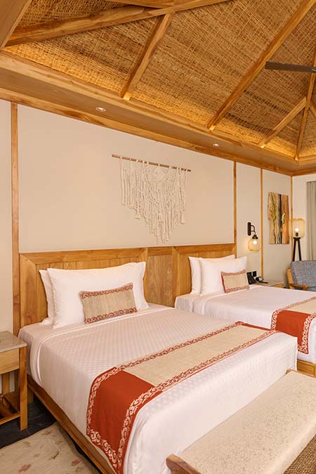 Luxury tent interior