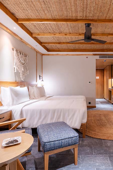 Luxury tent interior