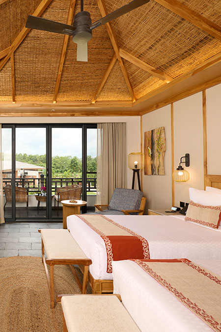 Luxury tent interior