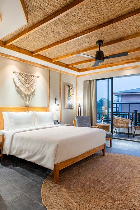 Luxury tent interior