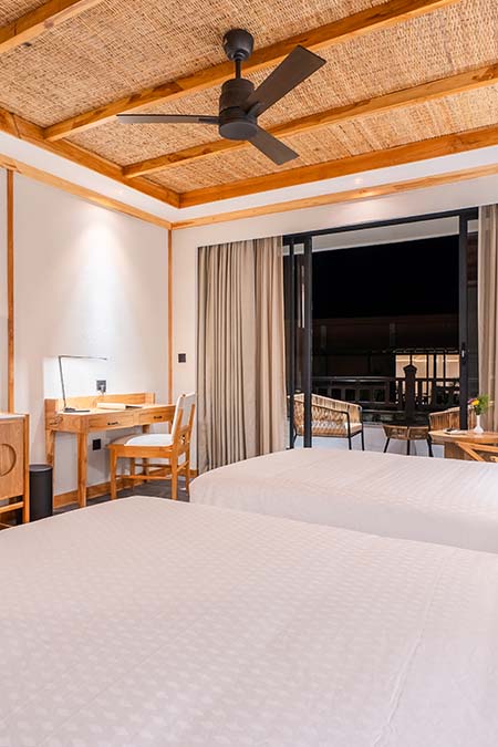 Luxury tent interior