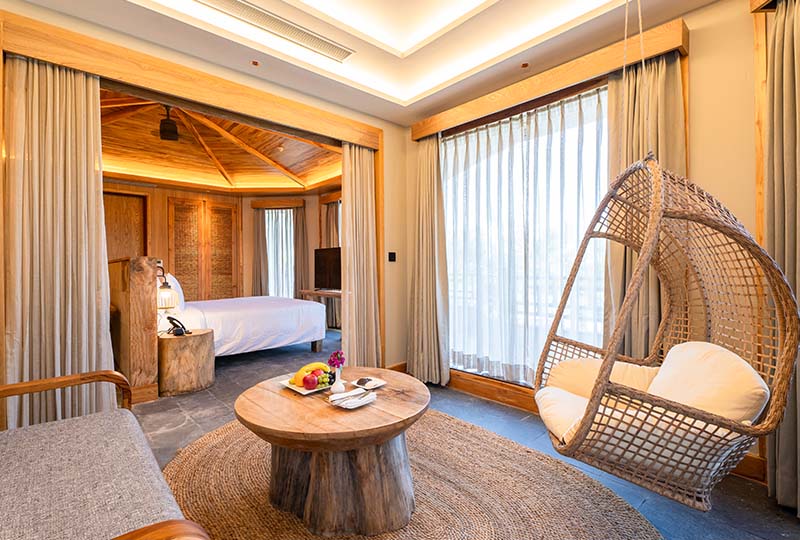 Luxury tent interior