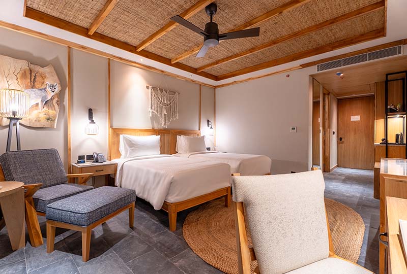 Luxury tent interior